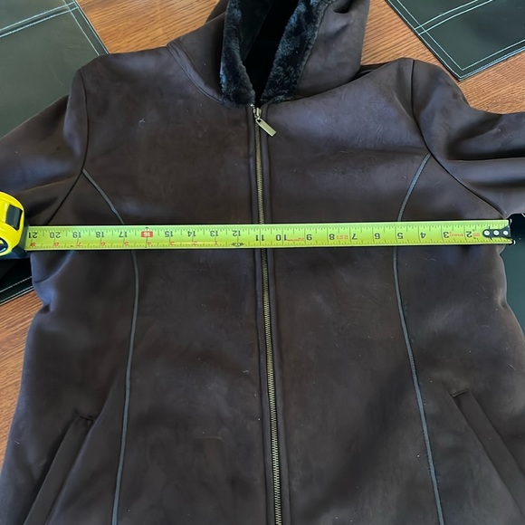 Marvin Richards women’s large coat, faux suede leather and faux fur. - Picture 6 of 8